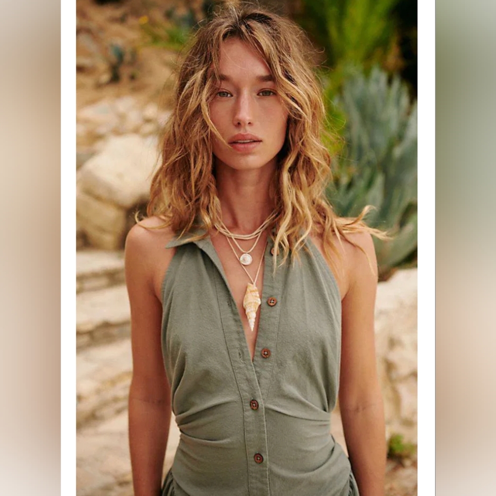 Free People Olive Midi Dress - Picture 2 of 8